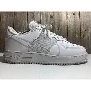 NIKE AIR FORCE 1 REACT WHITE/PURE PLATINUM [CT1020 101] US MEN SZ 11